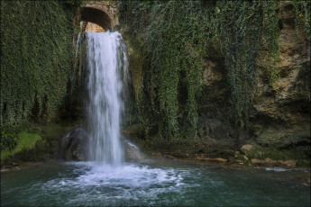 Картинка природа водопады водопад река лес