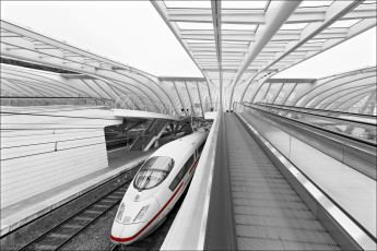 Картинка техника поезда состав локомотив рельсы дорога железная