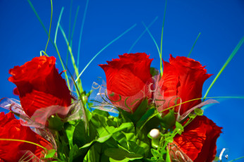 Картинка разное ремесла +поделки +рукоделие ткань искусственные краски небо бутон