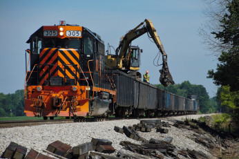 Картинка техника поезда локомотив рельсы дорога состав железная