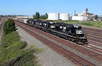 Картинка техника поезда состав локомотив железная дорога рельсы