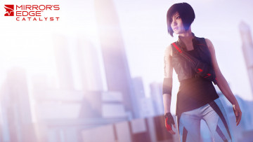 Картинка mirror`s+edge +catalyst видео+игры mirror`s+edge+catalyst фон взгляд девушка