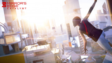 Картинка mirror`s+edge +catalyst видео+игры mirror`s+edge+catalyst фон взгляд девушка