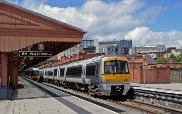 Картинка техника поезда состав рельсы локомотив железная дорога