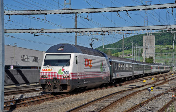 Картинка техника электровозы дорога железная состав локомотив рельсы