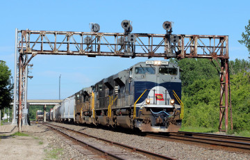 Картинка техника поезда рельсы локомотив состав дорога железная