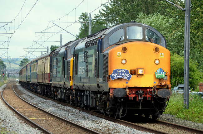 Обои картинки фото техника, поезда, состав, локомотив, железная, дорога, рельсы