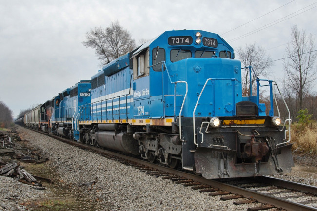 Обои картинки фото техника, поезда, локомотив, дорога, железная, состав, рельсы