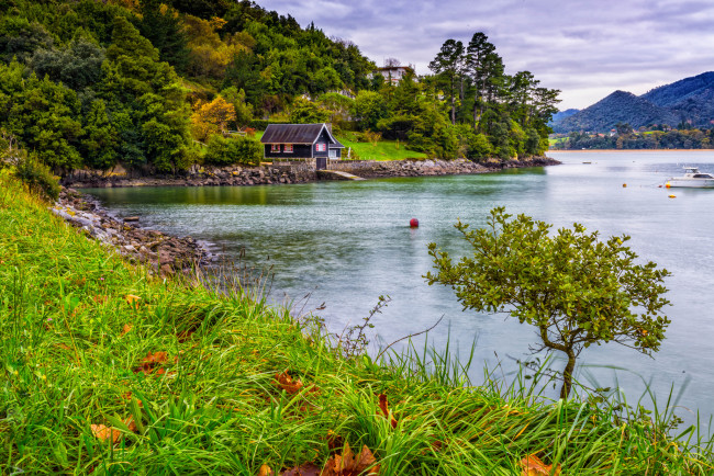 Обои картинки фото природа, реки, озера, река, лес, горы