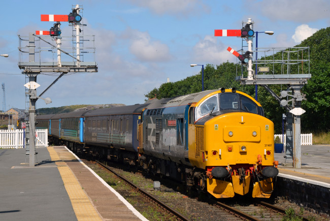 Обои картинки фото техника, поезда, состав, рельсы, локомотив, железная, дорога