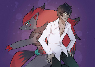 Картинка аниме +gray-man покемон парень