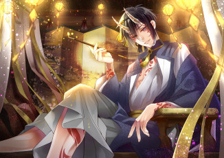 Картинка аниме touken+ranbu парень