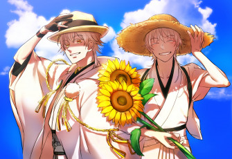 Картинка аниме touken+ranbu парни