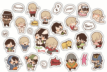 Картинка аниме tiger+and+bunny парни