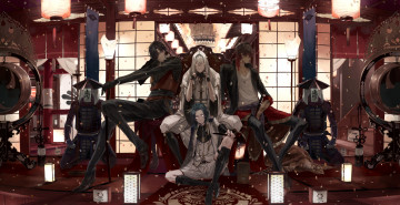 Картинка аниме touken+ranbu парни