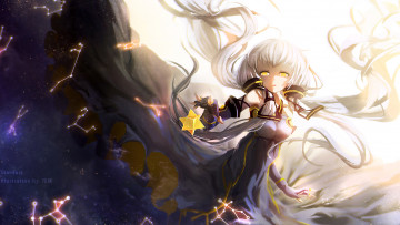 Картинка аниме vocaloid девушка взгляд фон