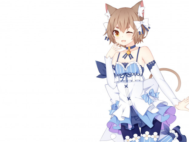 Обои картинки фото аниме, re,  zero kara hajimeru isekai seikatsu, неко