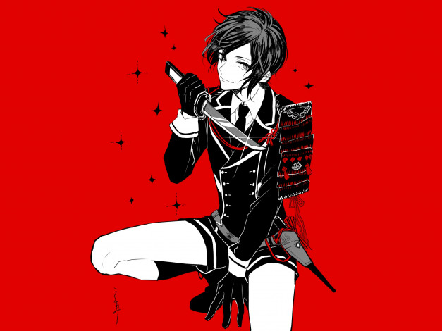 Обои картинки фото аниме, touken ranbu, парень