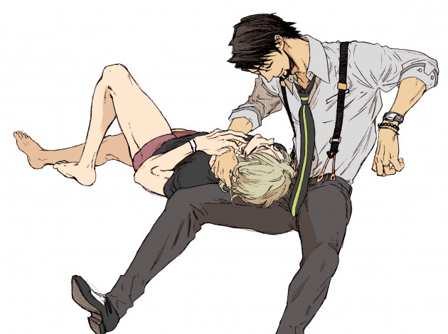 Обои картинки фото аниме, tiger and bunny, парни