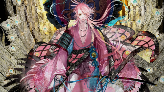 Обои картинки фото аниме, touken ranbu, парень