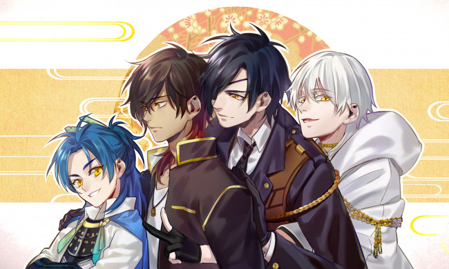 Обои картинки фото аниме, touken ranbu, парни