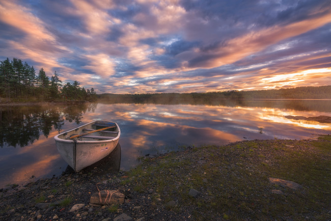 Обои картинки фото корабли, лодки,  шлюпки, река, лес