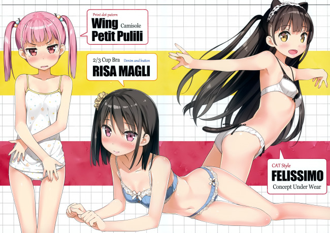 Обои картинки фото аниме, kantoku , artbook, фон, взгляд, девушки