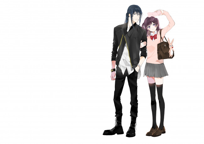 Обои картинки фото аниме,  gray-man, двое