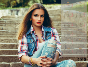 Картинка календари девушки браслет ступени макияж взгляд профиль