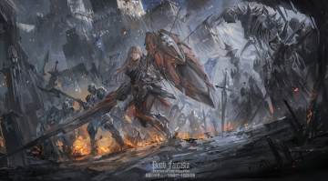 Картинка аниме pixiv+fantasia девушка