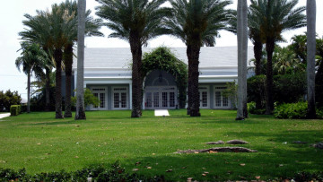 Картинка города -+здания +дома пальмы дом лужайка