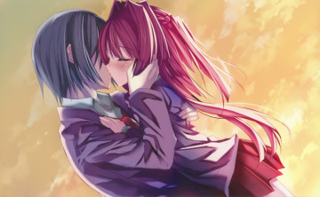 Картинка аниме unknown +другое поцелуй