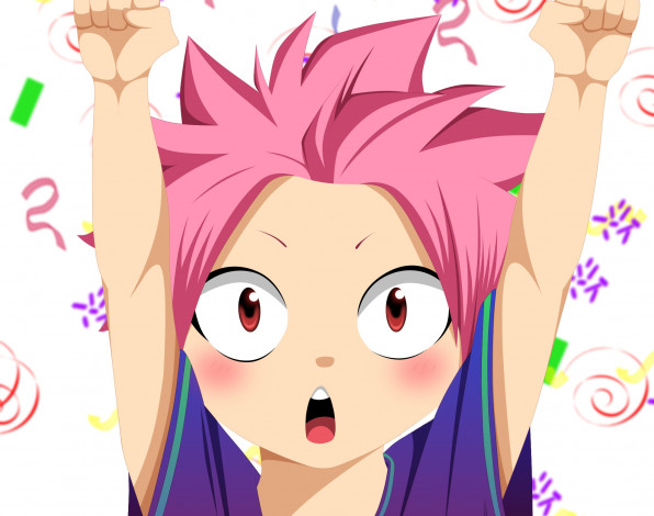 Обои картинки фото аниме, fairy tail, нацу