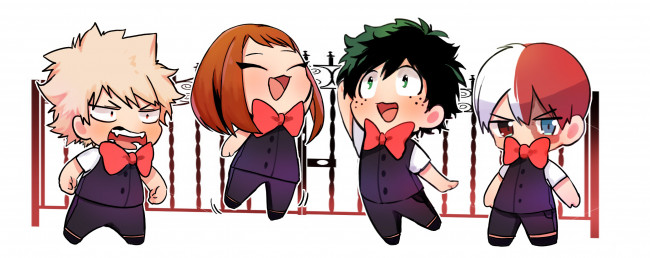 Обои картинки фото аниме, boku no hero academia, моя, геройская, академия