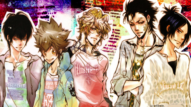 Обои картинки фото аниме, katekyo hitman reborn, учитель, мафиози, реборн