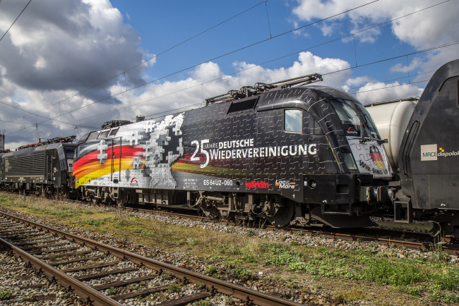 Обои картинки фото техника, электровозы, состав, локомотив