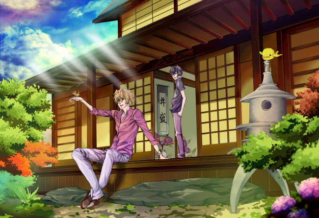 Обои картинки фото аниме, katekyo hitman reborn, учитель, мафиози, реборн