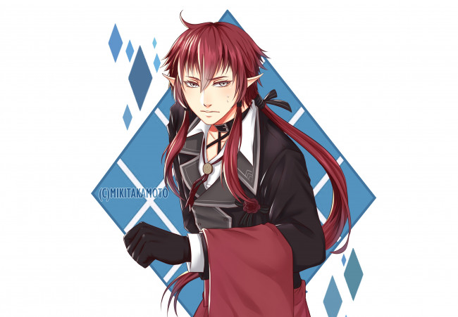 Обои картинки фото аниме, животные,  существа, парень