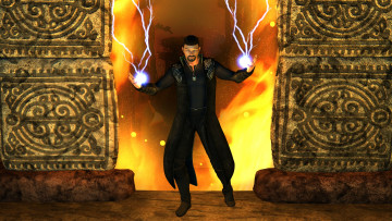 Картинка 3д+графика фантазия+ fantasy фон парень взгляд