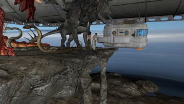 обоя 3д графика, фантазия , fantasy, фон, взгляд, девушки