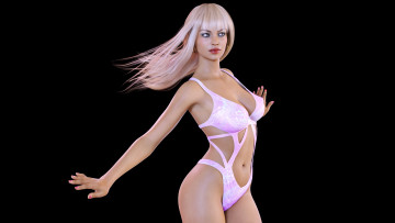 Картинка 3д+графика люди+ people взгляд девушка фон