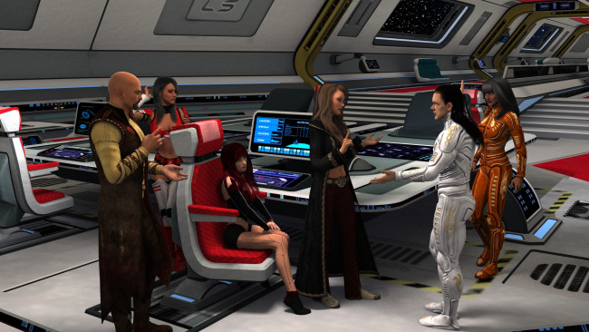 Обои картинки фото 3д графика, фантазия , fantasy, девушка, фон, взгляд