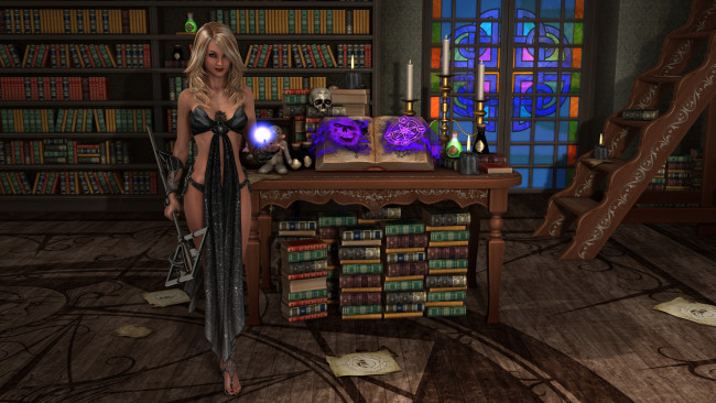 Обои картинки фото 3д графика, фантазия , fantasy, девушка, взгляд, фон