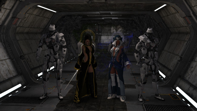 Обои картинки фото 3д графика, фантазия , fantasy, девушки, фон, взгляд