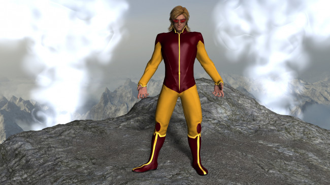 Обои картинки фото 3д графика, люди , people, фон, взгляд, парень