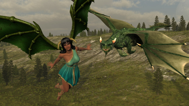 Обои картинки фото 3д графика, существа , creatures, фон, взгляд, девушка