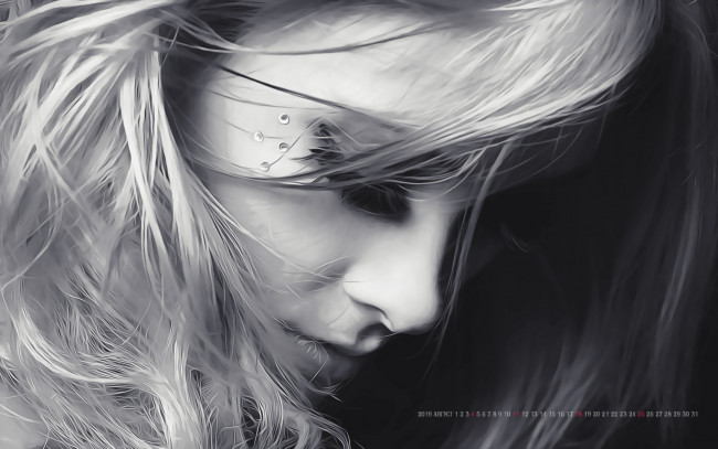 Обои картинки фото календари, компьютерный дизайн, calendar, женщина, девушка, лицо, 2019