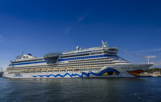 Обои картинки фото aida diva, корабли, лайнеры, круиз, лайнер