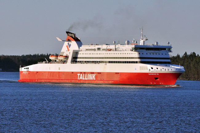 Обои картинки фото superfast viii, корабли, грузовые суда, superfast, viii, балтика, паром, лайнер, корабль