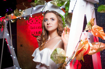 обоя девушки, - блондинки,  светловолосые, golden, girls, ночной, клуб, модель